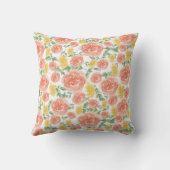 ロマンチックな花 クッション (裏面)