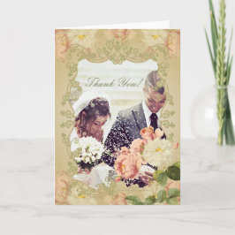 ロマンチックな花 – サンキューカード