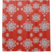 ロマンチックな花 – シャワーカーテン (正面)