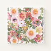 ロマンチックな花 ノートブック (裏面)