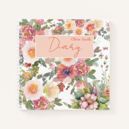 ロマンチックな花 ノートブック