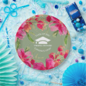 ロマンチックな花|卒業パーティ紙プレート ペーパープレート (パーティー)