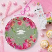 ロマンチックな花|卒業パーティ紙プレート ペーパープレート (パーティー)