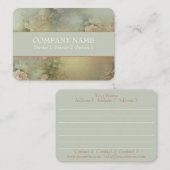 ロマンチックな花 – 名刺 (正面/裏面)