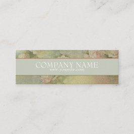 ロマンチックな花 – 商品価格ラベル スキニー名刺