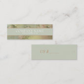 ロマンチックな花 – 商品価格ラベル スキニー名刺 (正面/裏面)