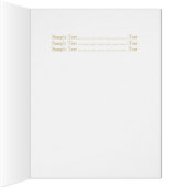 ロマンチックな花 – 招待状カード (内側(右))