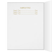 ロマンチックな花 – 招待状カード (内側(左))