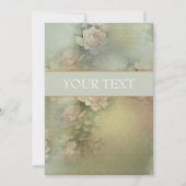 ロマンチックな花 – 招待状カード 招待状 (正面)