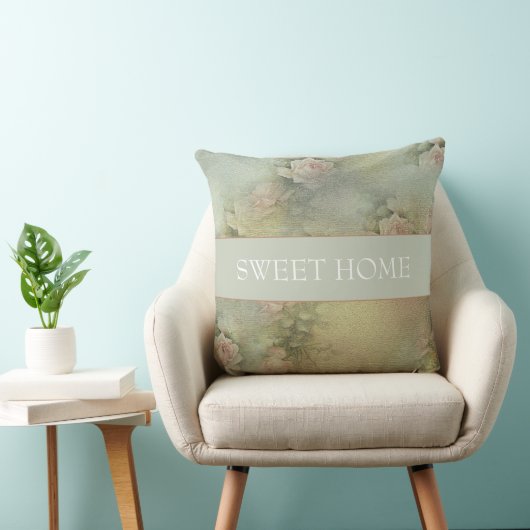 ロマンチックな花 – 枕 (椅子)