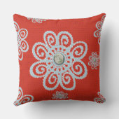 ロマンチックな花 – 枕 (裏面)