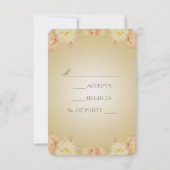 ロマンチックな花 – RSVPカード (裏面)