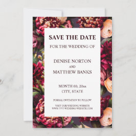 ロマンチックな菊の真夜中の梅救の日 招待状