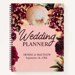 ロマンチックな菊オンゴッサマーピンク ノートブック