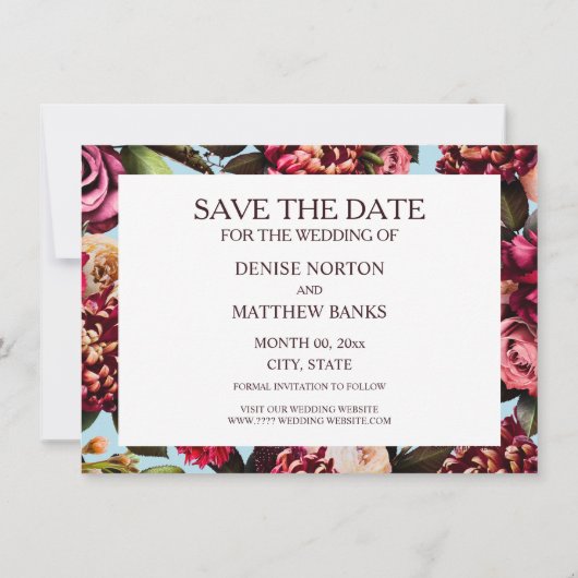 ロマンチックな菊オンスパンシュガーブルー (裏面)