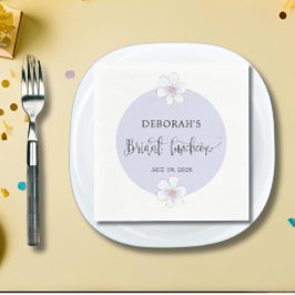 ロマンチックな薄紫フローラブライダルルンチョン スタンダードランチョンナプキン