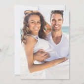 ロマンチックな虹色のコンフェッティの写真 セーブザデート (裏面)