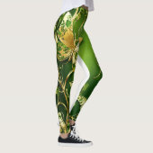 ロマンチックな蝶とつる植物レギンス レギンス (右)