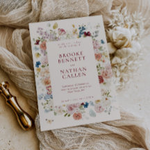 ロマンチックな蝶のフローラ結婚フレーム