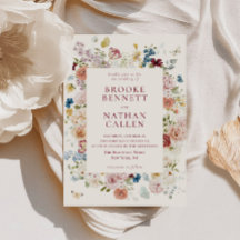 ロマンチックな蝶のフローラ結婚フレーム