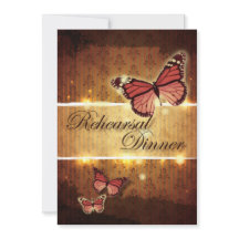 ロマンチックな蝶の秋の結婚式リハーサル