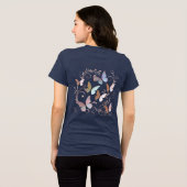 ロマンチックな蝶 トライブレンドTシャツ (裏面全面)
