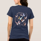 ロマンチックな蝶 トライブレンドTシャツ (裏面)
