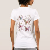 ロマンチックな蝶 Tシャツ (裏面)