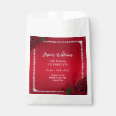 ロマンチックな装飾バラ誕生日パーティー フェイバーバッグ (正面)