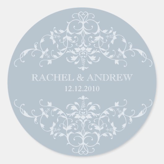 ロマンチックな装飾品シール ラウンドシール (正面)