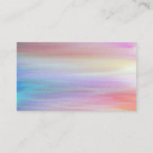 ロマンチックな複数の水彩の夕焼け 名刺 (裏面)