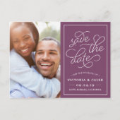 ロマンチックな要求 | 写真の保存日付 案内ポストカード (正面)