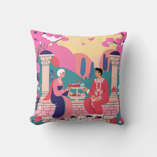 ロマンチックな角枕 – 魅力的 クッション (正面)