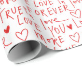 ロマンチックな言葉バレンタインデー ラッピングペーパー (ロールコーナー)