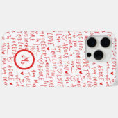 ロマンチックな言葉 バレンタインデー Case-Mate iPhoneケース (裏面 (横))
