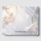 ロマンチックな記念に最適な上質なギフト ゲストブック (裏面)