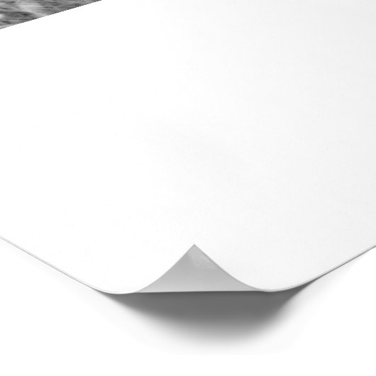 ロマンチックな記念日パーソナライズされたのメッセージ写真 ポスター (角)