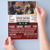 ロマンチックな設定、スピードデートすること広告イベント チラシ (手)