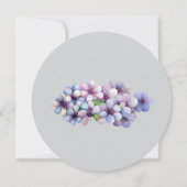 ロマンチックな詩的なライラック水彩花のウェディング 招待状 (裏面)