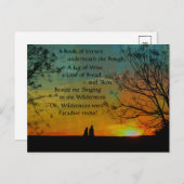 ロマンチックな詩-オマールKhayyamのRubaiyat ポストカード (正面/裏面)