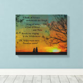 ロマンチックな詩 – Omar KhayyamのRubyyat キャンバスプリント (インサイチュ (ウッドフロア))