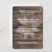 ロマンチックな誓いの更新(写真あり) 招待状 (裏面)