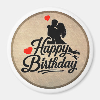 ロマンチックな誕生日おめでとう マグネット