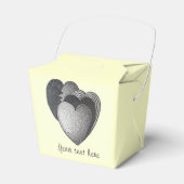 ロマンチックな誕生日のためのモクローム物 フェイバーボックス (正面サイド)