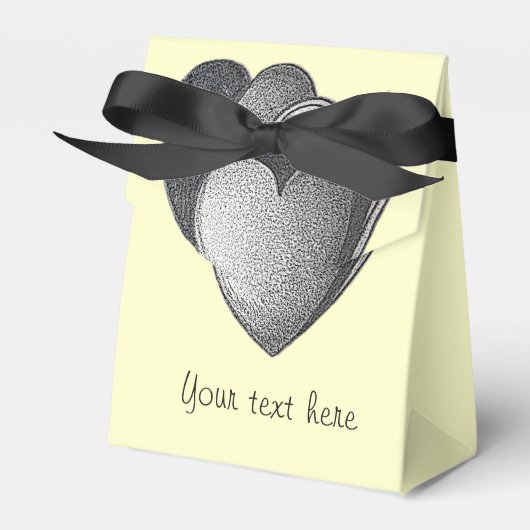 ロマンチックな誕生日のためのモクローム物 フェイバーボックス (正面サイド)