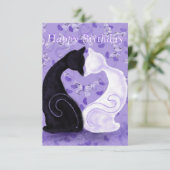 ロマンチックな誕生日カードビューティフルカップル愛 カード (スタンド正面)