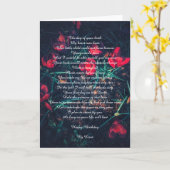 ロマンチックな誕生日カード カード (黄色い花)