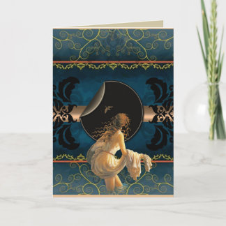 ロマンチックな誕生日カード - 水中の女性 カード