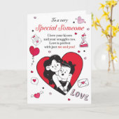 ロマンチックな誕生日ラブハートカード(パートナー向け) カード (黄色い花)