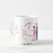 ロマンチックな調和 コーヒーマグカップ (正面左)